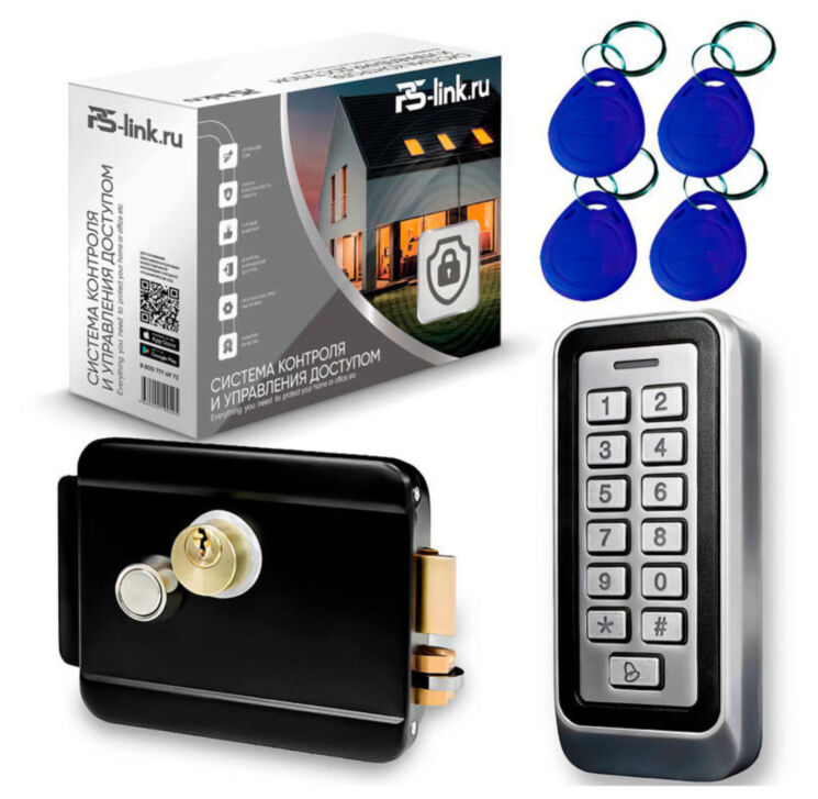 Система СКУД Ps-Link KIT-208C-B / кодовая панель / RFID