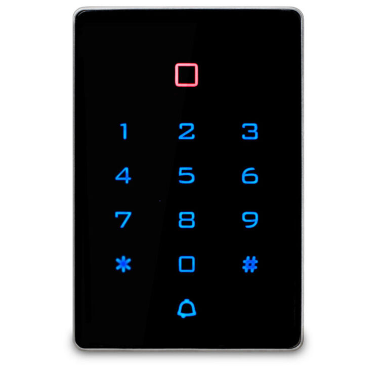 Панель доступа Ps-Link PS-T12EM с кодонаборной панелью / 2000 пользователей / Пластик / Сенсорная