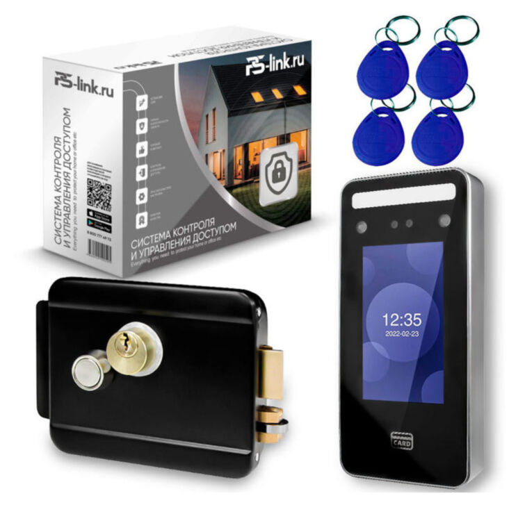 Система СКУД Ps-Link KIT-TM06-B / детектор лиц / RFID