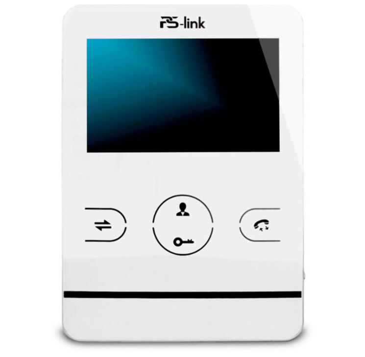 Видеодомофон проводной Ps-Link PS-402DP Белый с экраном 4,3"