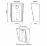 Козырёк для панели доступа PS-3D01EM/MF Медный