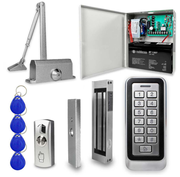 Система СКУД Ps-Link KIT-208C-180UPS с блоком резервного питания и доводчиком