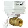 Умный шаровый кран Ps-Link PS-TY150 с электроприводом, Wi-Fi подключением и проводным датчиком протечки воды