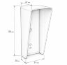 Козырек для панелей доступа UD-CR101 и UD-CR301 синий PETG, защита от осадков и солнца