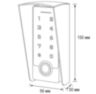 Козырек для панели доступа Ps-Link PS-TF2EM-WP-W медный уличный