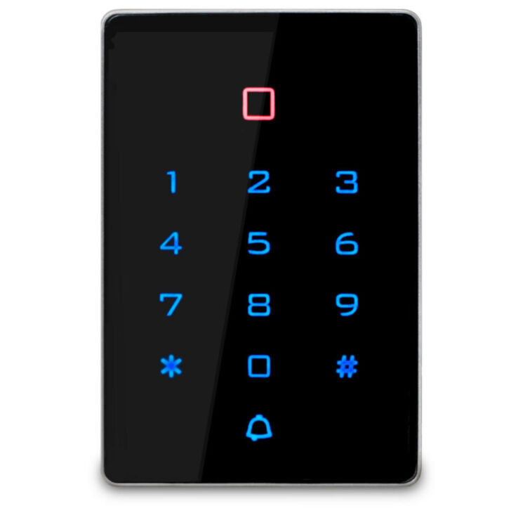 Панель доступа Ps-Link PS-T12MF с кодонаборной панелью / 2000 пользователей / Пластик / Сенсорная