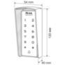 Козырек для панели доступа Ps-Link PS-T1202EM-WP-W медный PETG