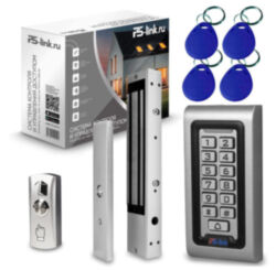 Система СКУД Ps-Link KIT-S601EM-WP-W-350LED / магнитный замок на 350 кг / кодовая панель / RFID / WIFI