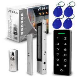 Система СКУД PS-Link KIT-T1202EM-WP-W-350LED / эл. магнитный замок 350кг / кодовая панель / RFID / WIFI