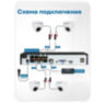 Комплект видеонаблюдения IP Nevview NVE-D204-POE / 2Мп / питание POE